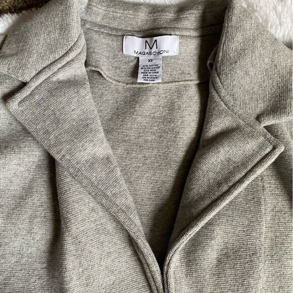 Magaschoni Open Front Wool Blend Sweater Cardigan - Picture 5 of 8